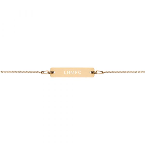 Engraved Silver Bar Chain Bracelet - Image 4