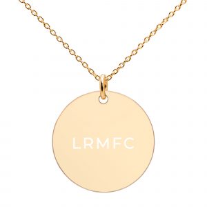 Engraved Silver Disc Necklace