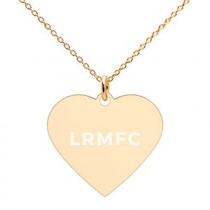 Engraved Silver Heart Necklace