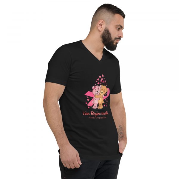 Unisex Short Sleeve V-Neck T-Shirt - Image 4