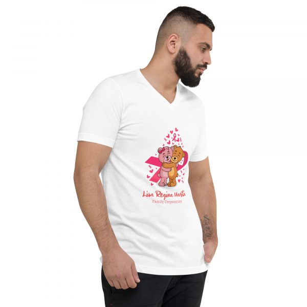 Unisex Short Sleeve V-Neck T-Shirt - Image 6